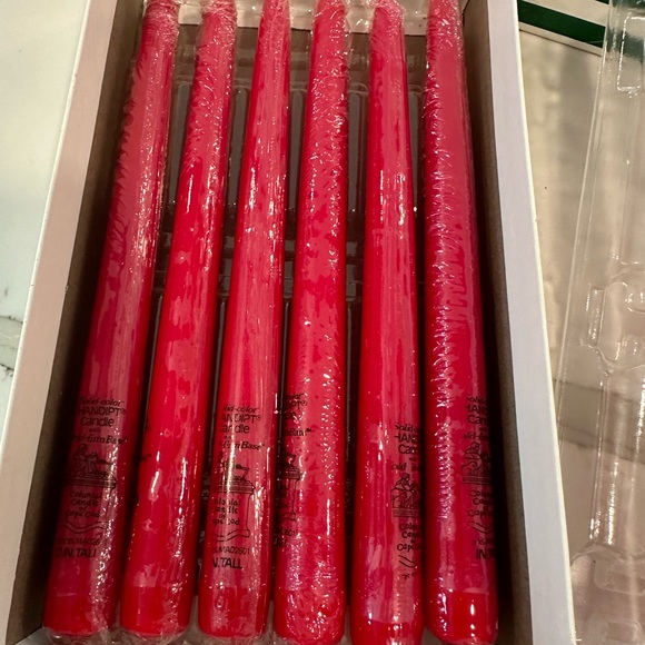 Colonial Candle Company of Cape Cod “Handipt” 10” Red Candles Set of 8 - Picture 4 of 5